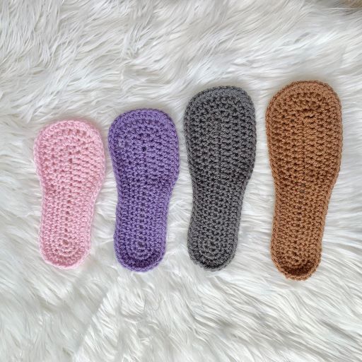 Crochet slippers store with soles